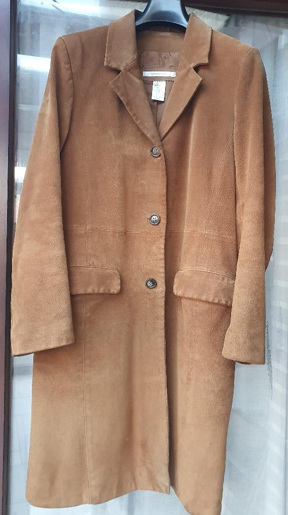 Jas van leer van Côté femme maat 36, Kleding | Dames, Jassen | Winter, Cote Femme, Bruin, Ophalen of Verzenden, Maat 36 (S)