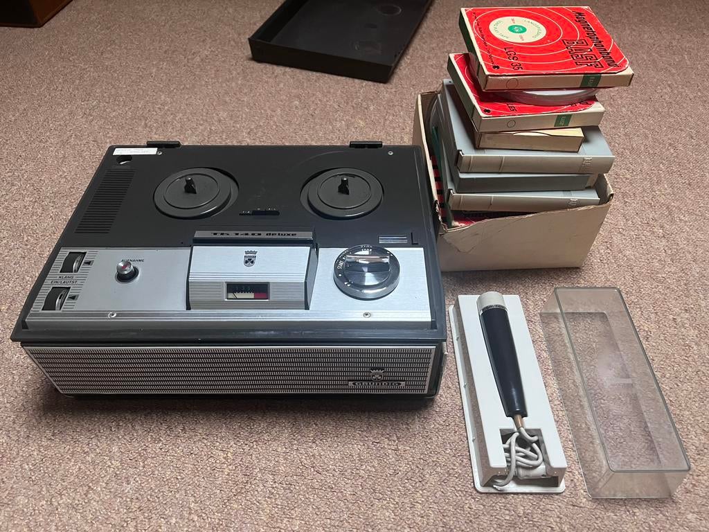 Te koop: Grundig bandrecorder incl. Toebehoren, 100% werkend, Ophalen, Bandrecorder