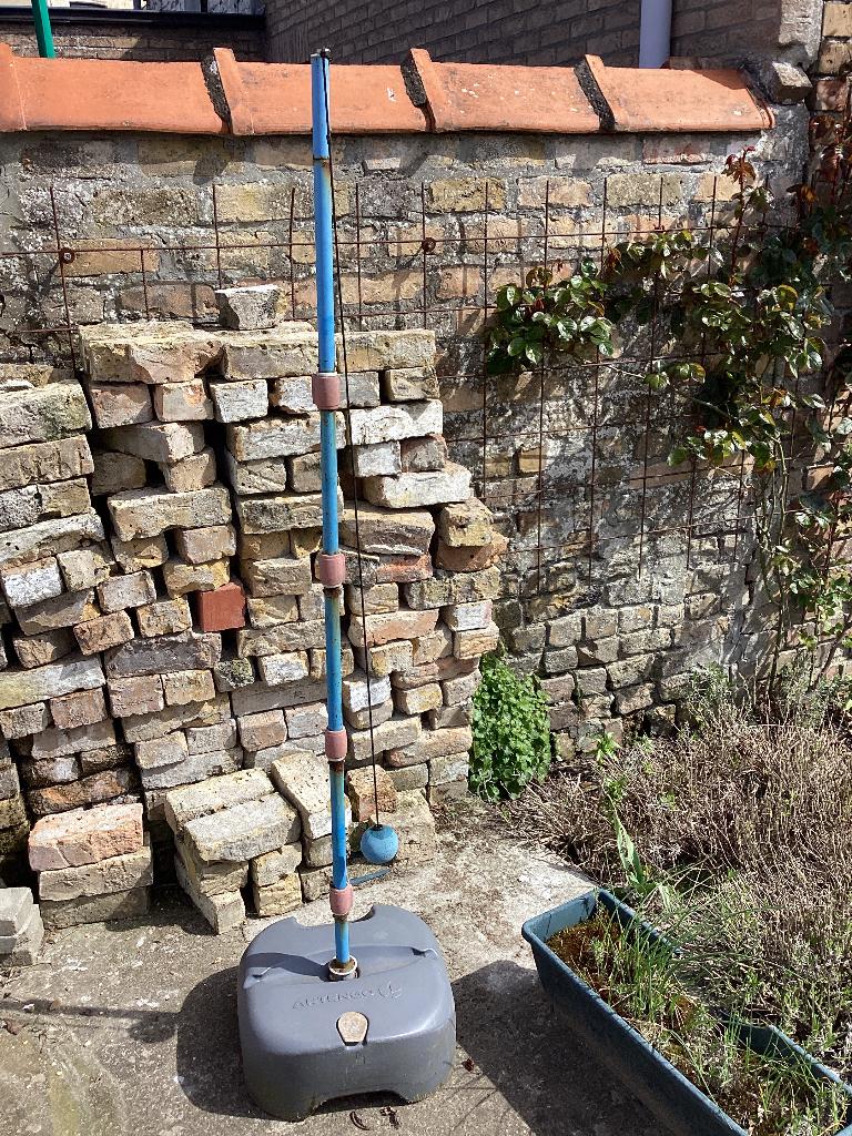 Tennisstok, Ophalen, Gebruikt