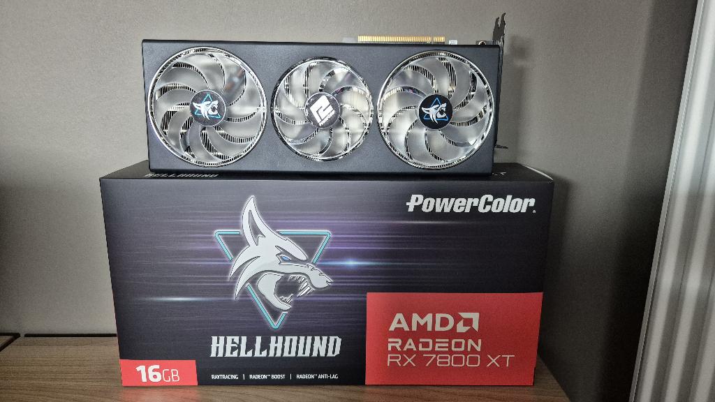 PowerColor Hellhound Radeon RX 7800 XT, Informatique & Logiciels, Cartes vidéo, AMD, Enlèvement ou Envoi, GDDR6, PCI-Express 4
