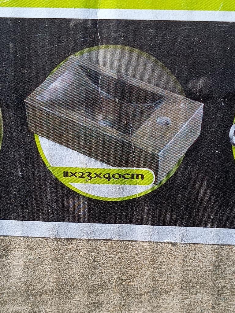 natuursteen wasbak toilet - NIEUW, Ophalen, Nieuw, Steen, Toilet