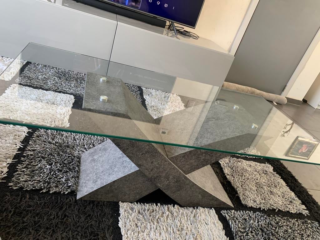 Table basse en verre, Enlèvement, Comme neuf