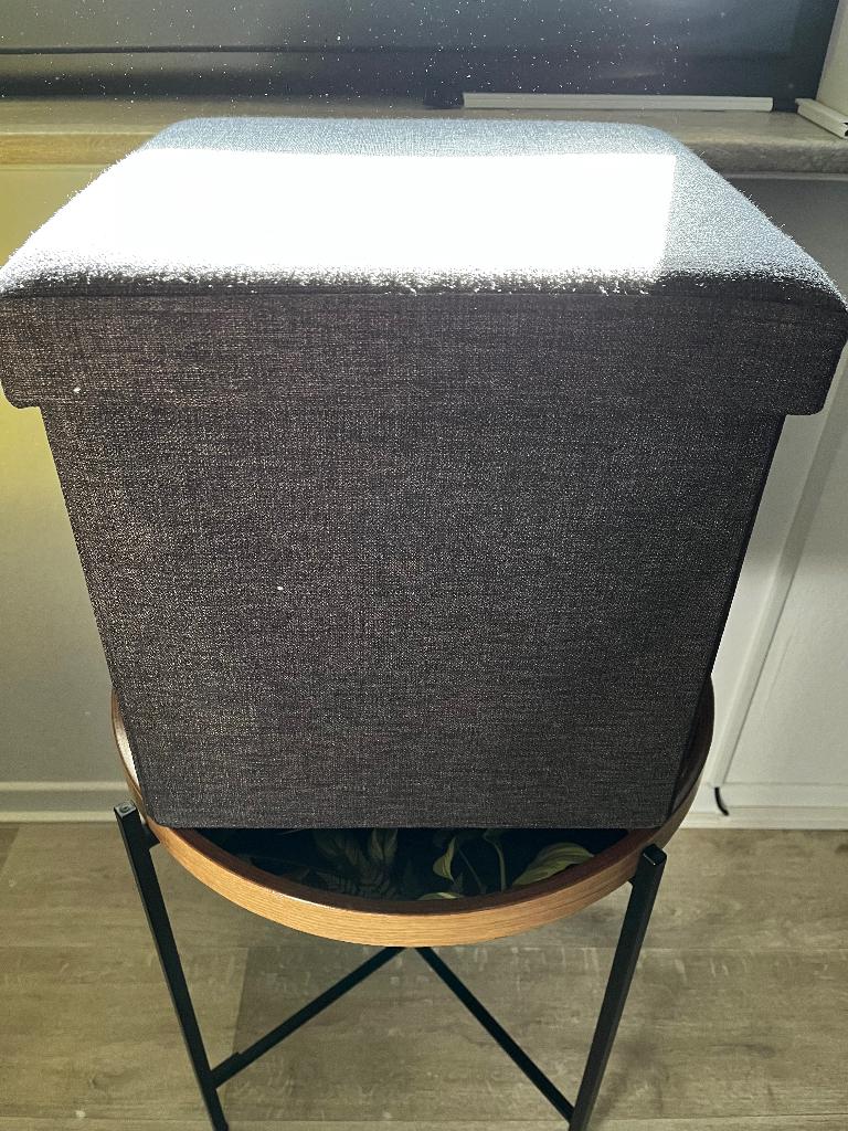 Opvouwbare poef met bergruimte, bedtafeltje, laptopkussen, Ophalen of Verzenden, Zo goed als nieuw