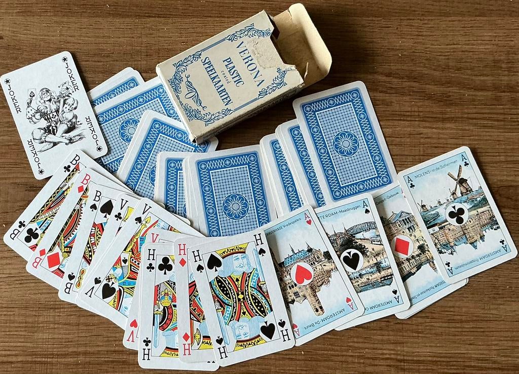 Oud kaartspel VERONA, Verzamelen, Ophalen of Verzenden, Gebruikt, Speelkaart(en)