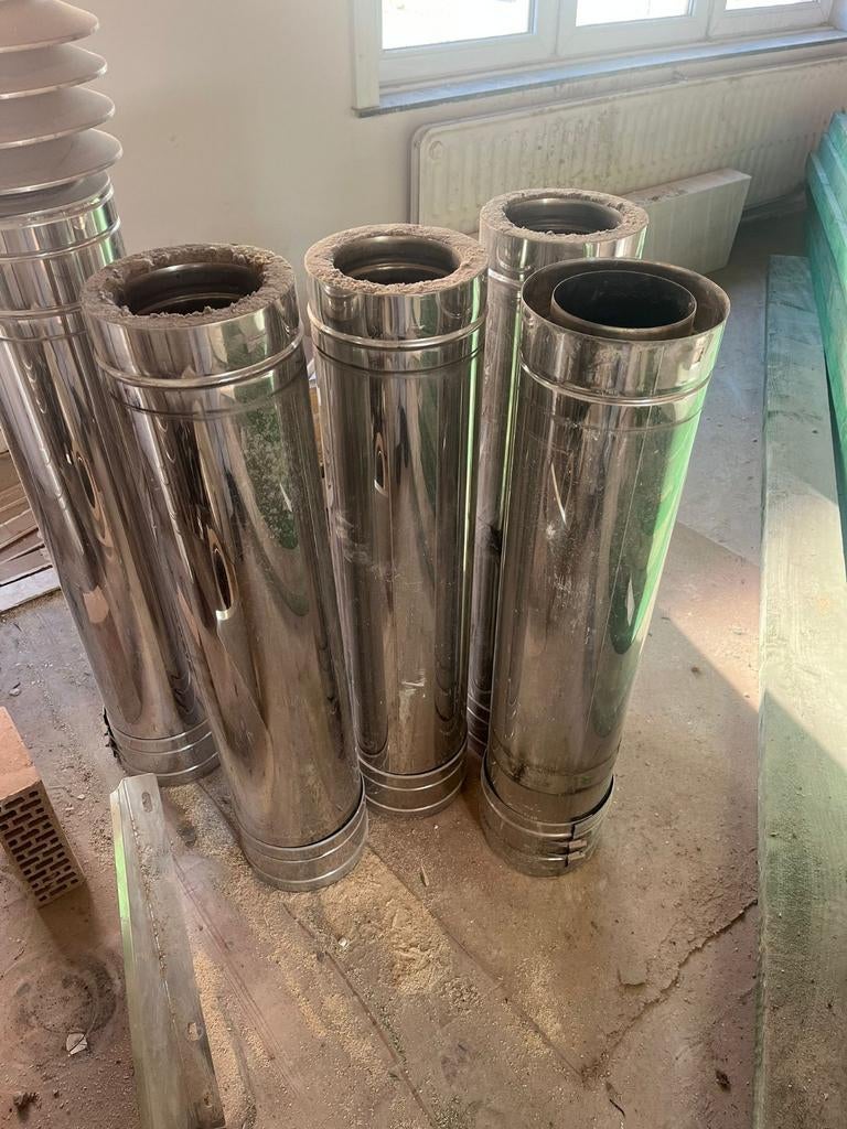 Gedemonteerde inox schouw, Ophalen, Inox