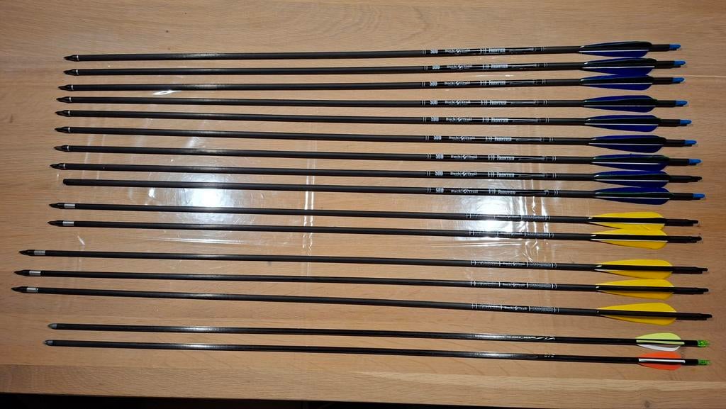 Pijlen boogschieten, Ophalen, Pijlen