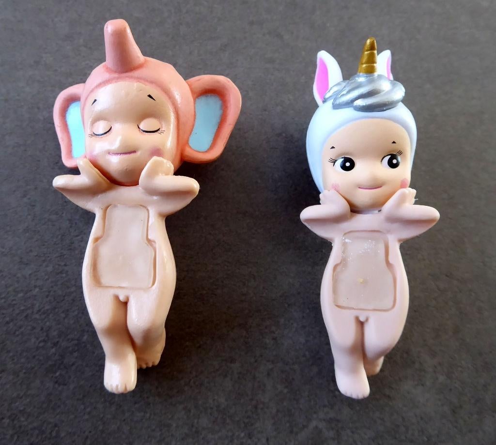Lot 2 petites figurines : Eléphant et Licorne- Envoi gratuit, Enlèvement ou Envoi, Utilisé