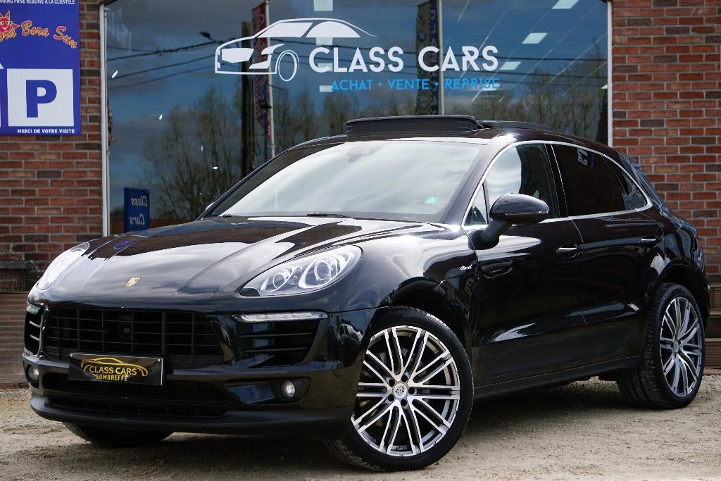 PORSCHE MACAN S 3.0 Bi-Turbo CHRONO PDK, Auto's, Porsche, Automaat, USB, Zwart, Leder