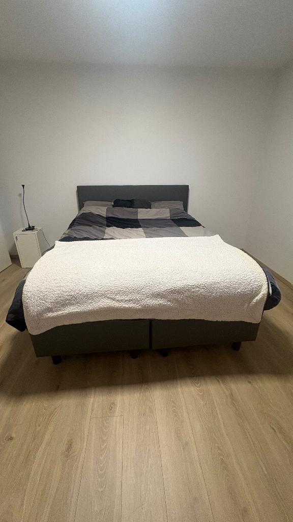 Tweepersoons boxspring, Huis en Inrichting, Slaapkamer | Bedden, Ophalen, Overige materialen, Tweepersoons, Zo goed als nieuw