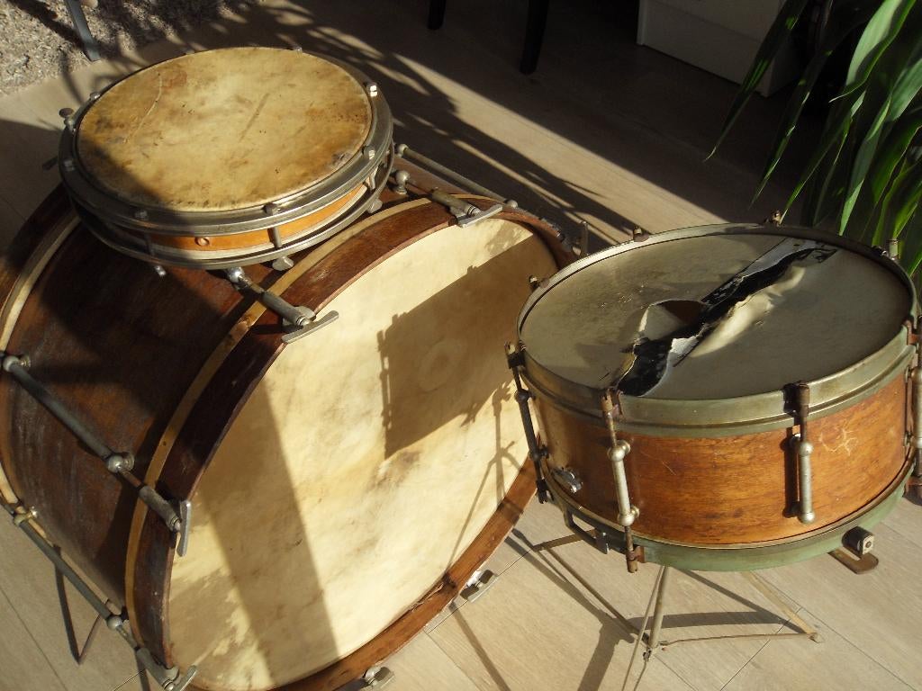 Jazzband 1920  à restaurer, Musique & Instruments, Batteries & Percussions, Enlèvement, Utilisé
