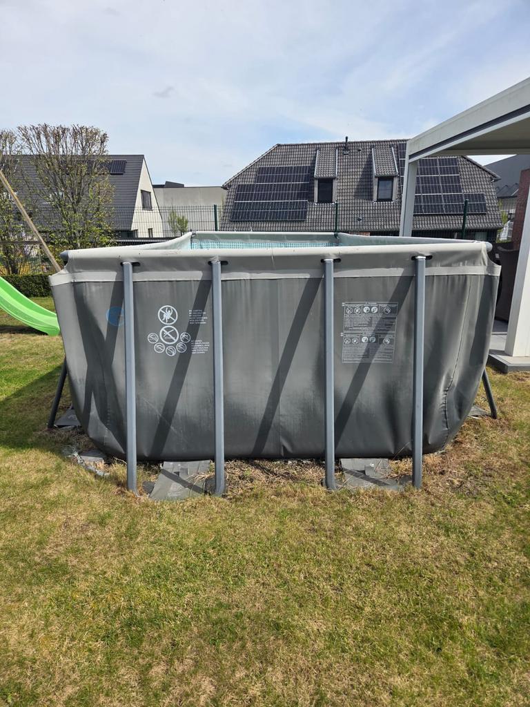 Intex 549 x 274 x 132 en 8kw inverter warmtepomp, Jardin & Terrasse, Piscines, Enlèvement, Utilisé, Rectangulaire, 400 cm ou plus