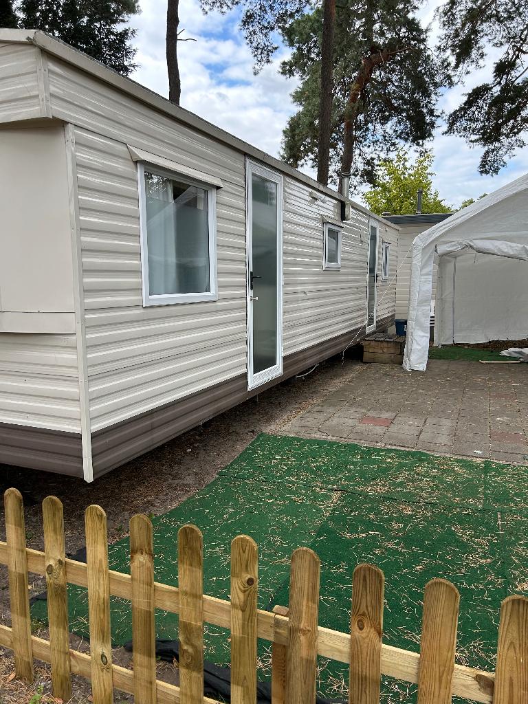 Te koop stacaravan, Caravans en Kamperen, Meer dan 6