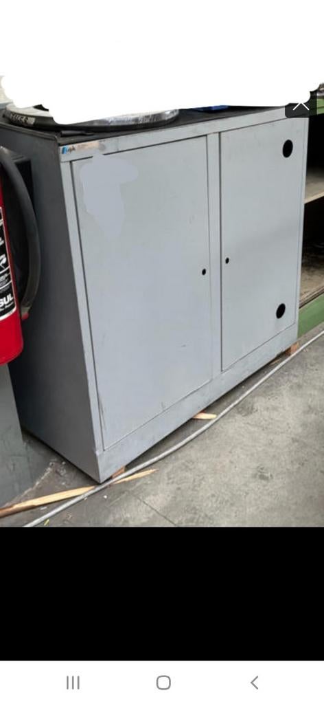 Lista armoire d atelier metalique 2 portes + armoir verte, Bricolage & Construction, Boîtes à outils, Enlèvement