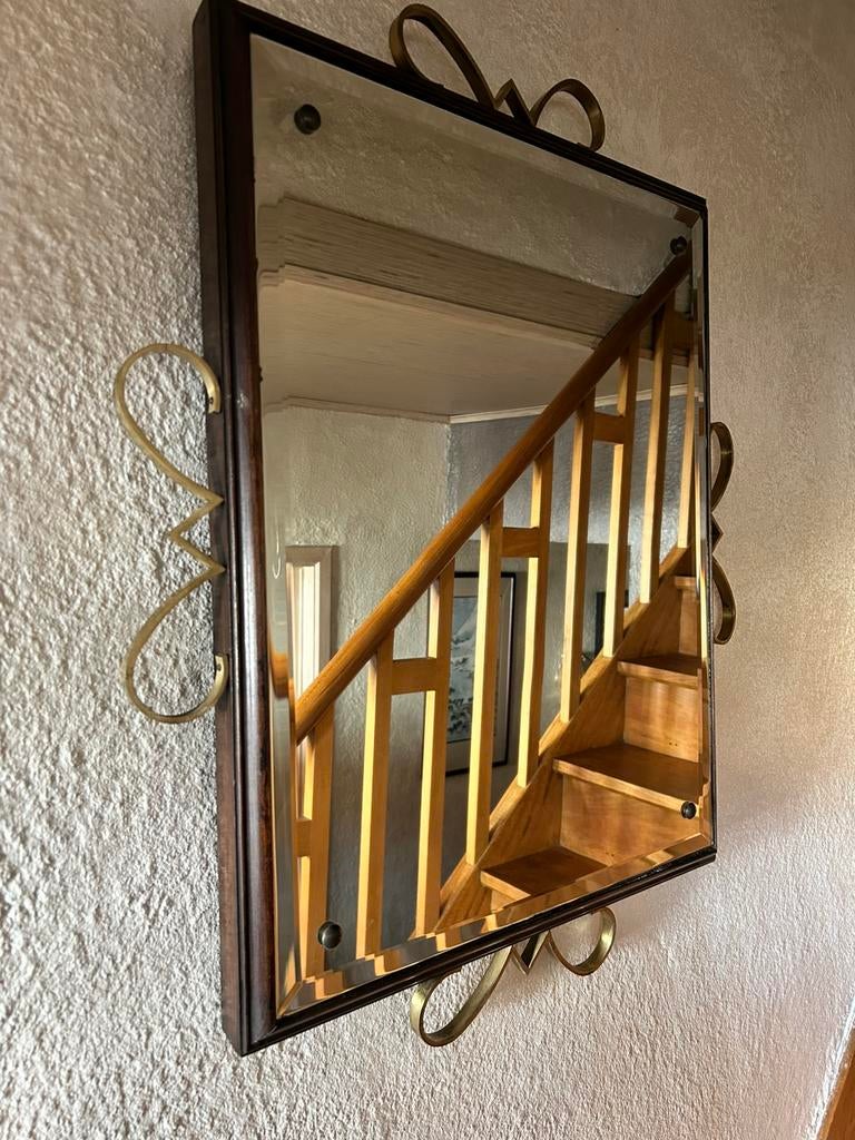 Miroir rectangulaire vintage - années 1950, Maison & Meubles, Accessoires pour la Maison | Miroirs, Utilisé, 50 à 75 cm, Moins de 100 cm