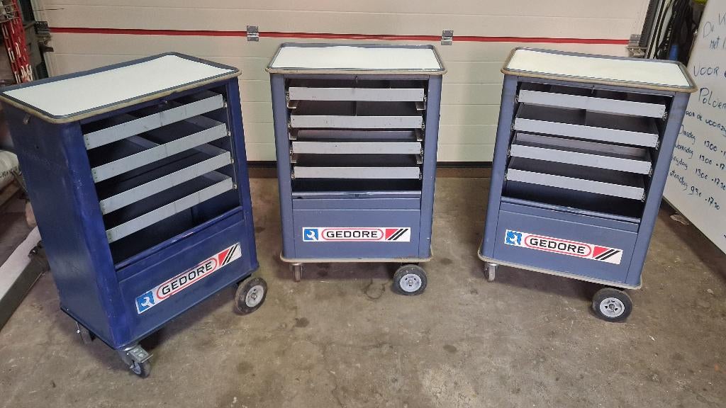 Gereedschapwagen Gedore en Format, Doe-het-zelf en Bouw, Gereedschapskisten, Ophalen