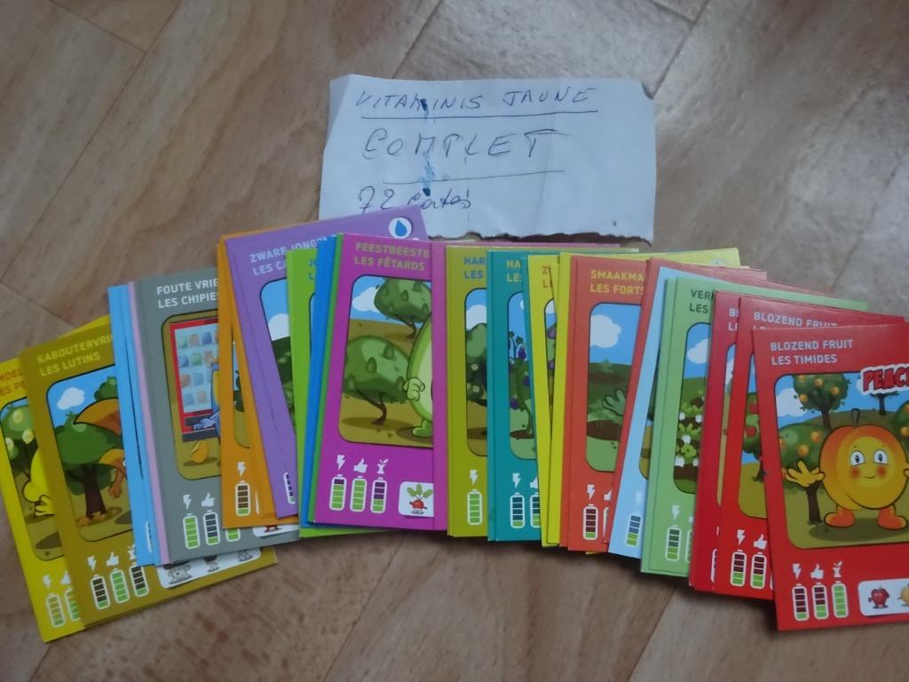 Delhaize Les VitaMinis Jaune jeu complet de cartes, Collections, Enlèvement ou Envoi