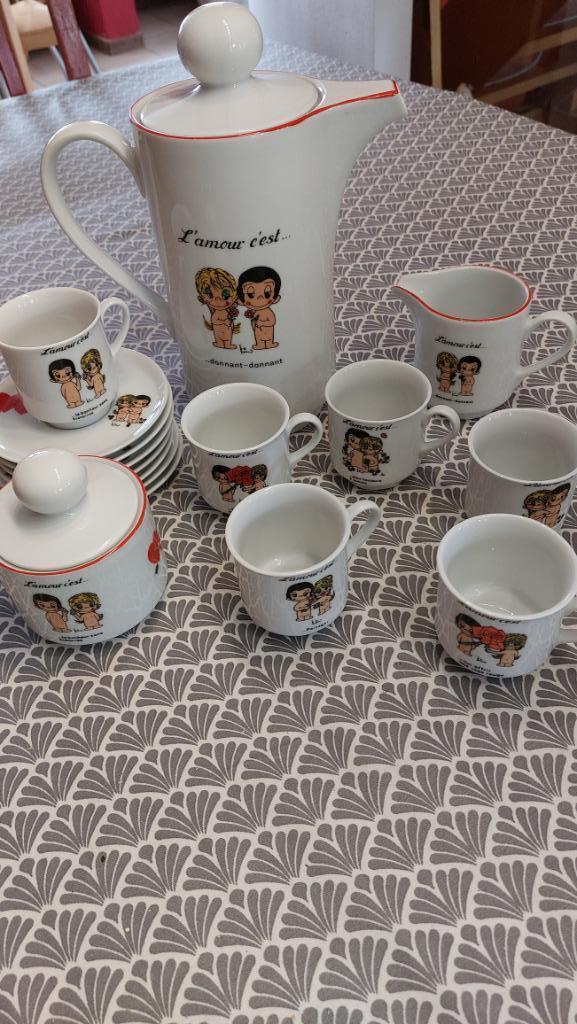 SOLDES ! Pièce RARE , service complet Kim " L' amour c'est", Antiquités & Art, Enlèvement ou Envoi