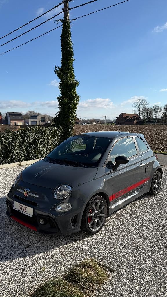 Fiat Abarth 595 in Grigio Pista, Autos, Argent ou Gris, Achat, Noir, Automatique