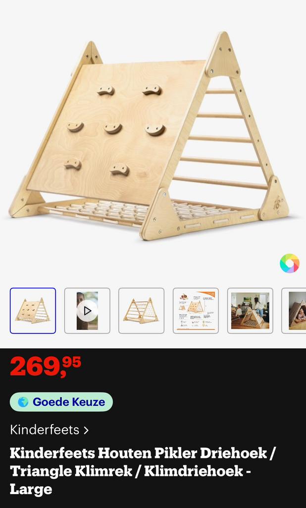 Driehoek klimrek, Enlèvement, Comme neuf