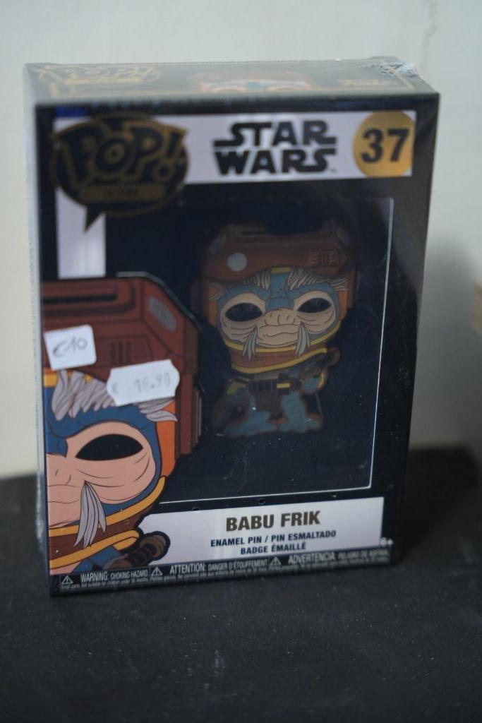 POP! Pin: Star Wars - Babu Frik - #37, Collections, Enlèvement ou Envoi, Neuf, Statue ou Buste