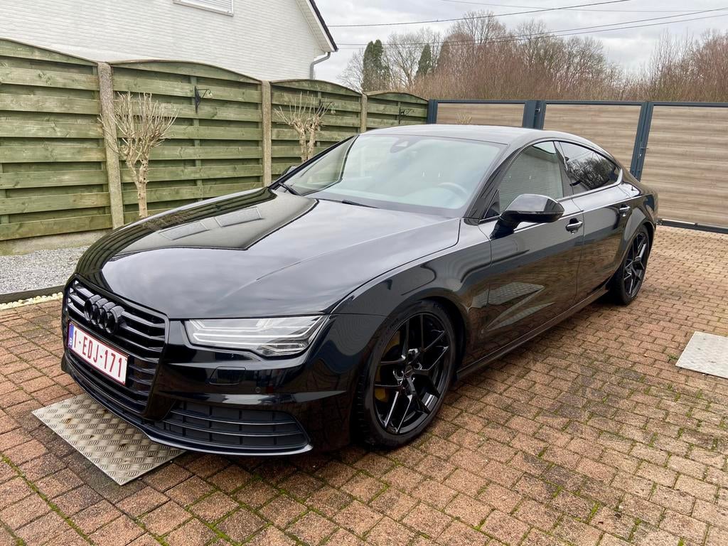 Audi a7, 1.8 tfsi.  Full black, 19 inch velgen, Auto's, USB, 4 cilinders, Zwart, Leder