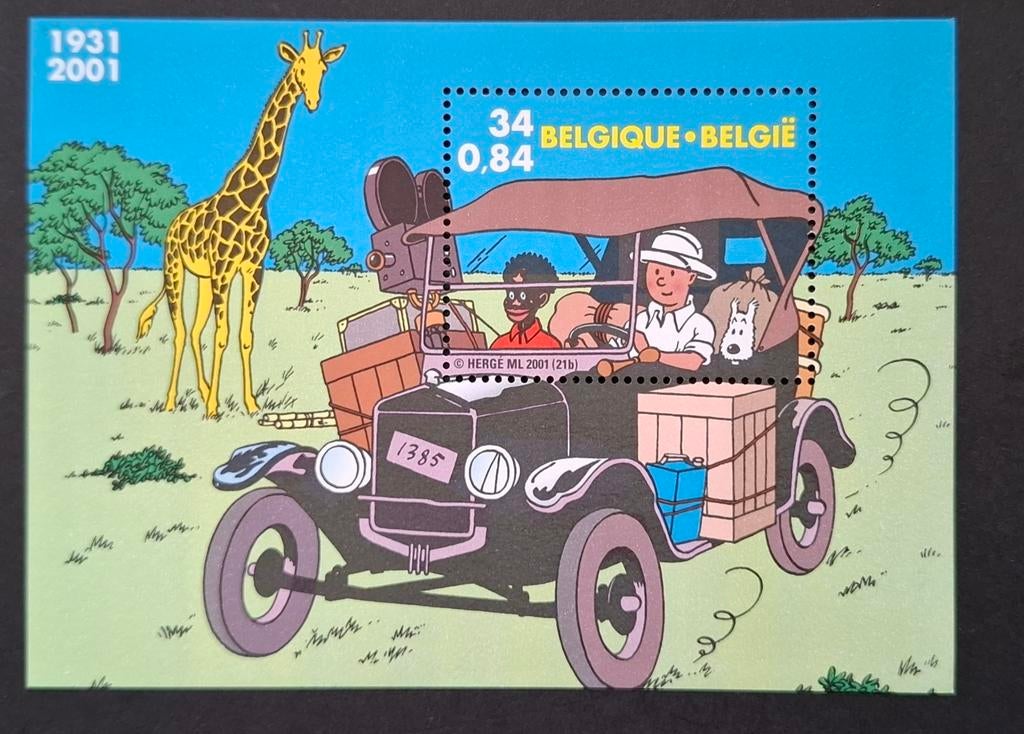 België: OBP 3049-BL93 ** Kuifje 2001., Frankeerzegel, Ophalen of Verzenden, Zonder stempel, Postfris