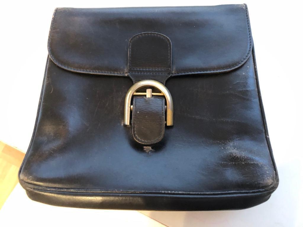 Authentieke Delvaux handtas vintage, Handtassen en Accessoires, Ophalen of Verzenden, Gebruikt, Zwart, Handtas