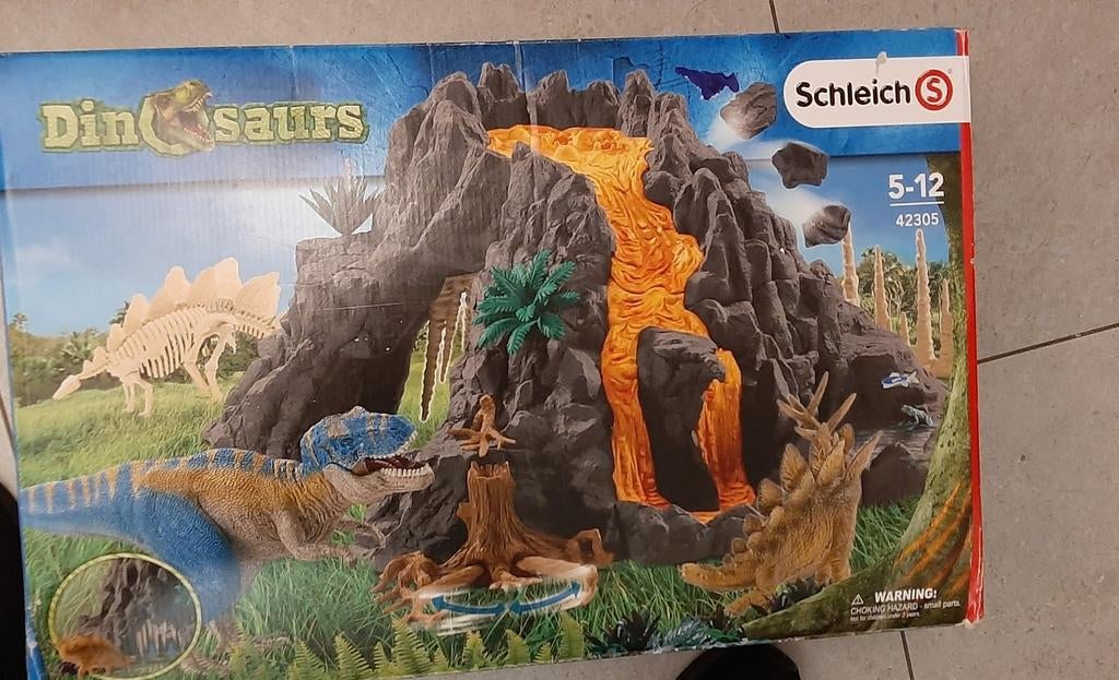 Schleich 42305 Dinosaurs Big Volcano avec set de jeu T-Rex., Enlèvement