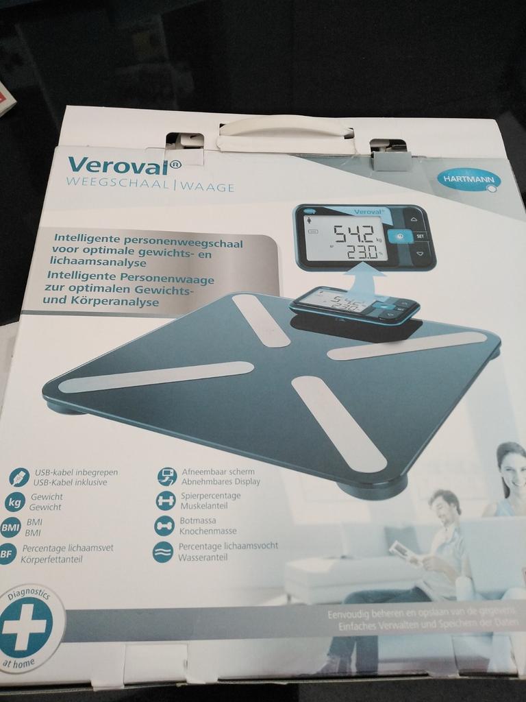 Pèse personne intelligent qualité professionnelle veroval, Electroménager, Balances, Comme neuf, Pèse-personne, Enlèvement