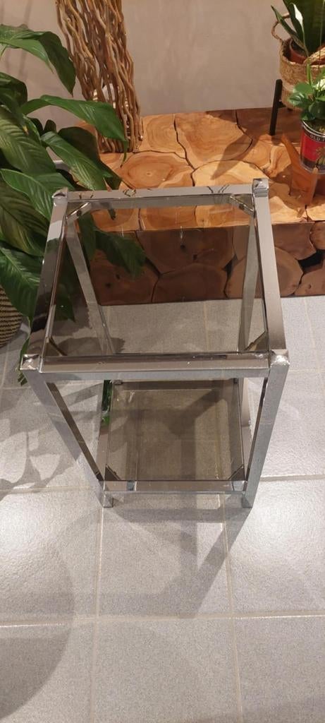 Table de bout de canapé/d'appoint fin 70 début 80 vintage, Enlèvement, Utilisé