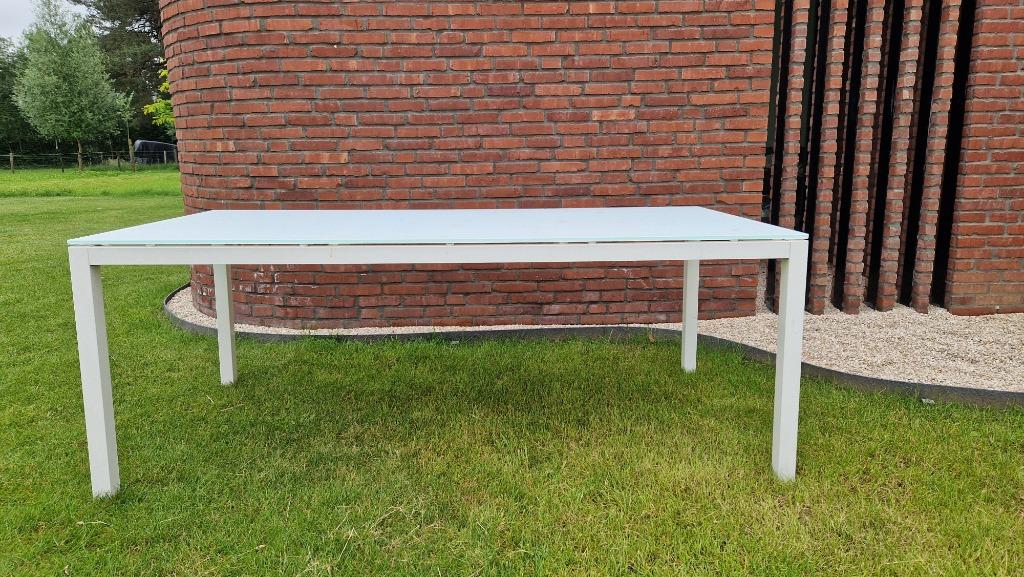 Tuintafel, Tuin en Terras, Tuintafels, Ophalen, Zo goed als nieuw, Rechthoekig, Aluminium