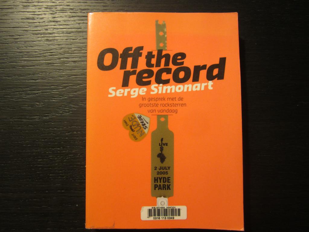 Off the record  -Serge Simonart-, Enlèvement ou Envoi