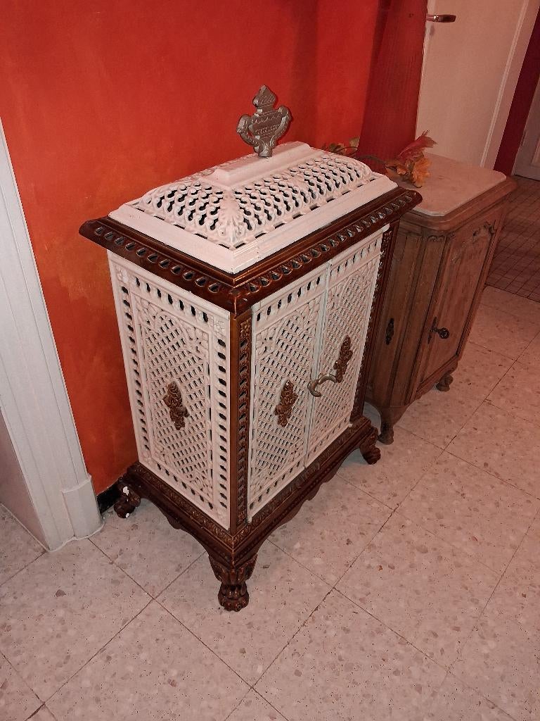 Feu ancien nestor Martin d'origine complet et fonctionnel, Maison & Meubles, Poêles, Multi-brûleur, Autres carburants, Comme neuf