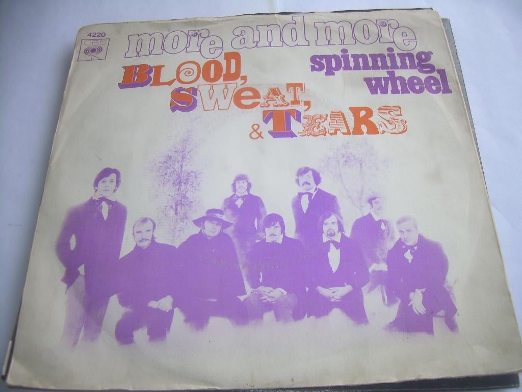 45 T SINGLE - Blood, Sweat, & Tears ‎– More And More, 7 inch, Single, Ophalen of Verzenden, Zo goed als nieuw