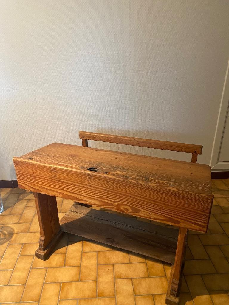 Banc écolier ancien, Enlèvement, Utilisé, Autres types