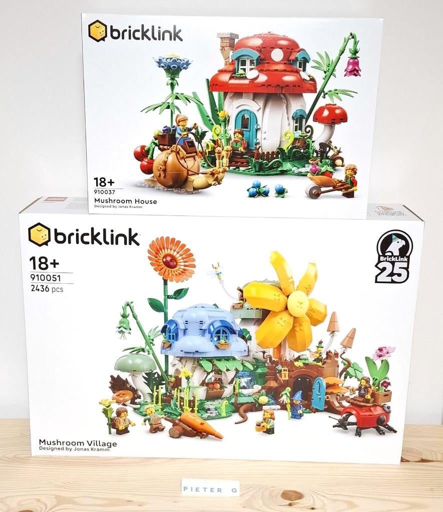 910037-910051 - Lego Bricklink Paddenstoelensets - NIEUW, Ophalen of Verzenden, Nieuw, Complete set, Lego