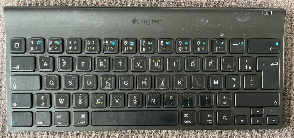 Logitec toetsenbord voor iPad, Ophalen of Verzenden, Azerty, Gebruikt, Draadloos