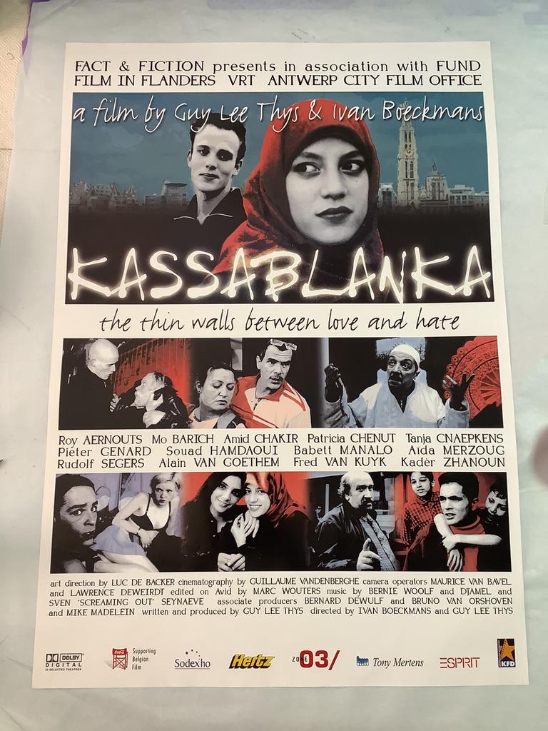KASABLANKA   filmposter  70-100 cm, Verzamelen, Posters, Ophalen of Verzenden