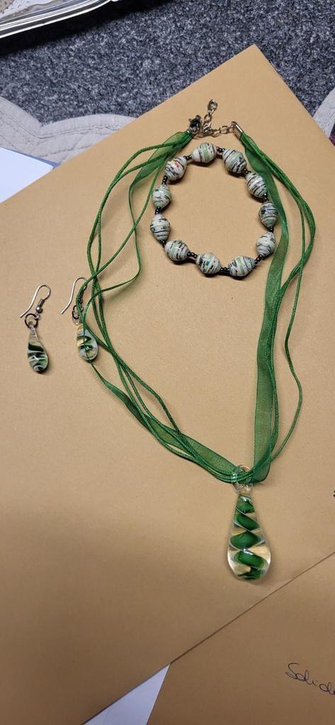 Juwelen set, glas, Ophalen of Verzenden, Nieuw