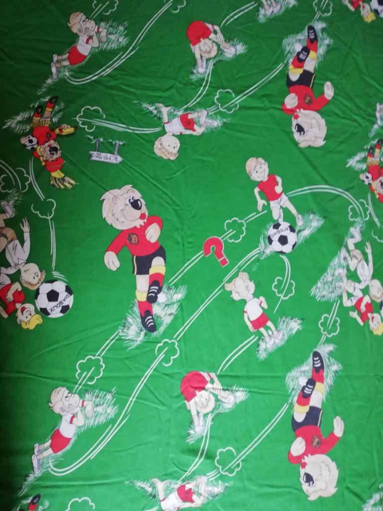 DIABLES ROUGES Housse de couette simple  - football/enfant, Enlèvement ou Envoi, Housse de couette, Une personne, Vert