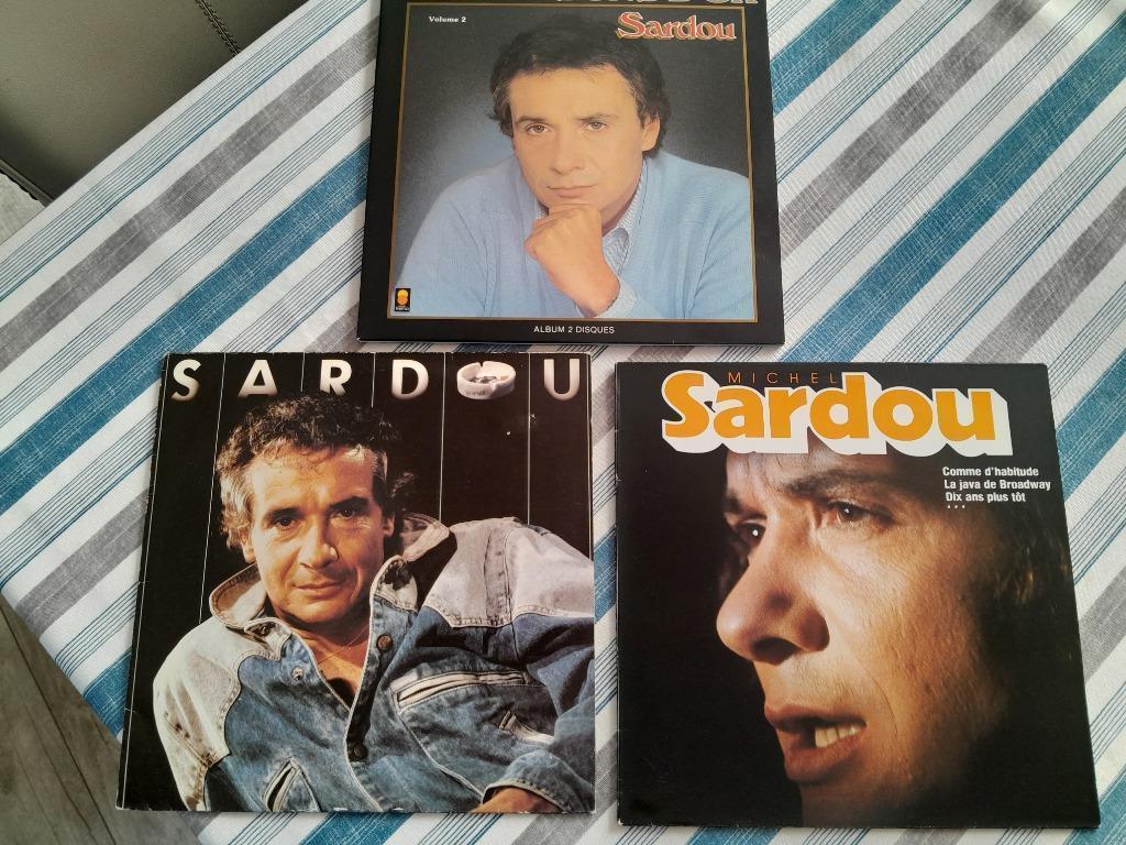 3 Vinyls Michel Sardou Disques 33 tours Bon État, Enlèvement ou Envoi, 1960 à 1980, Utilisé, Autres formats