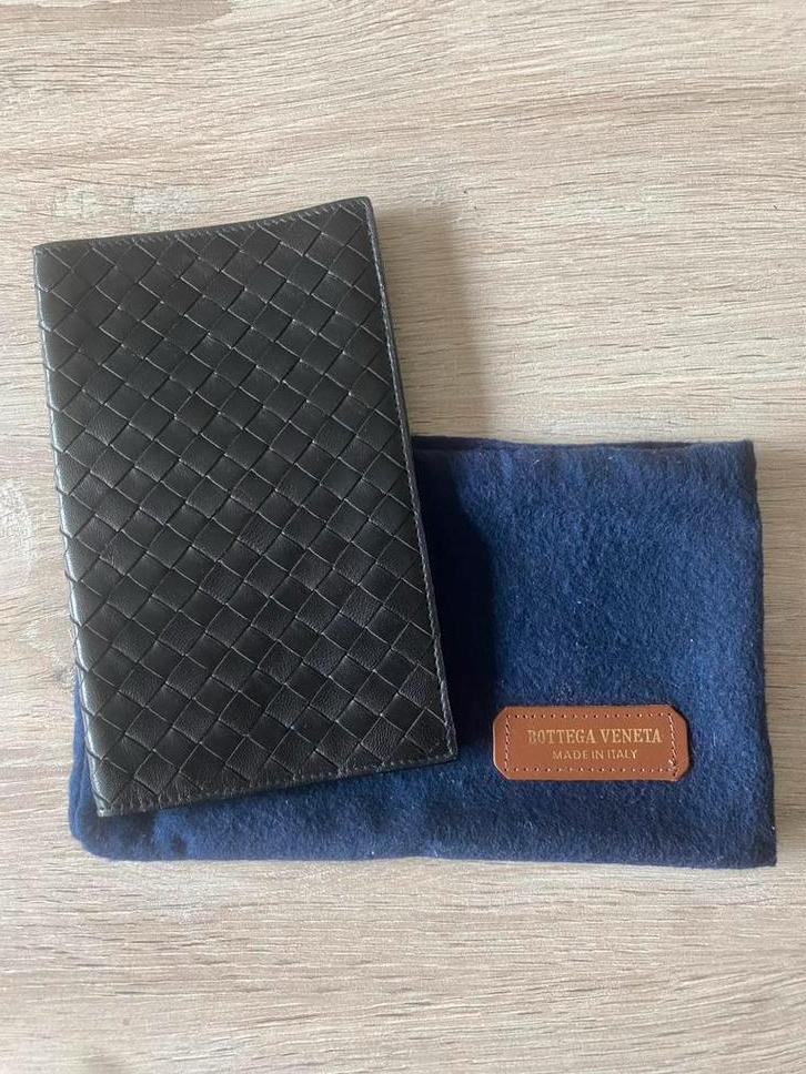 Porte-cartes vintage numéroté neuf Bottega Veneta, Enlèvement, Comme neuf, Noir, Cuir
