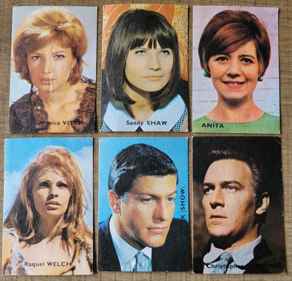 6 oude fotoprenten: sterren en beroemdheden (Victoria), Ophalen of Verzenden, Gebruikt, Overige onderwerpen, Prent