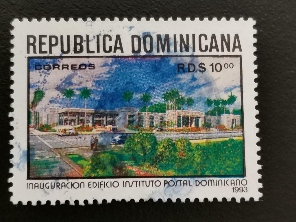 République dominicaine 1993 -inauguration du bâtiment postal, Enlèvement ou Envoi, Affranchi, Amérique centrale