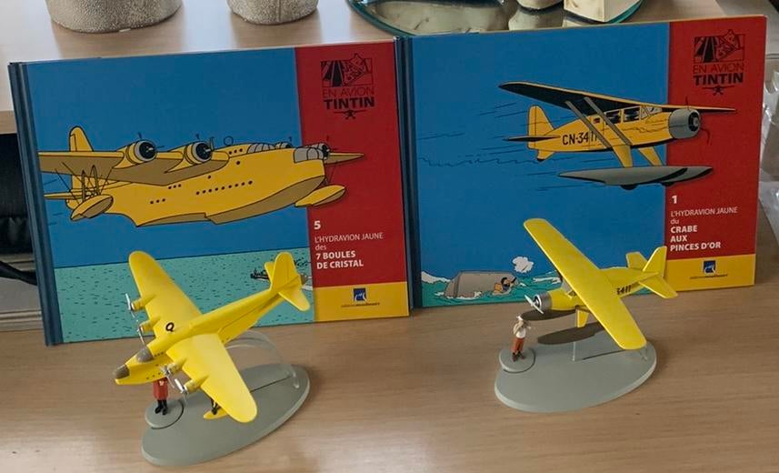 Brochure Tintin Les avions Hergé Moulinsart 2013, Collections, Enlèvement ou Envoi, Tintin, Comme neuf, Statue ou Figurine