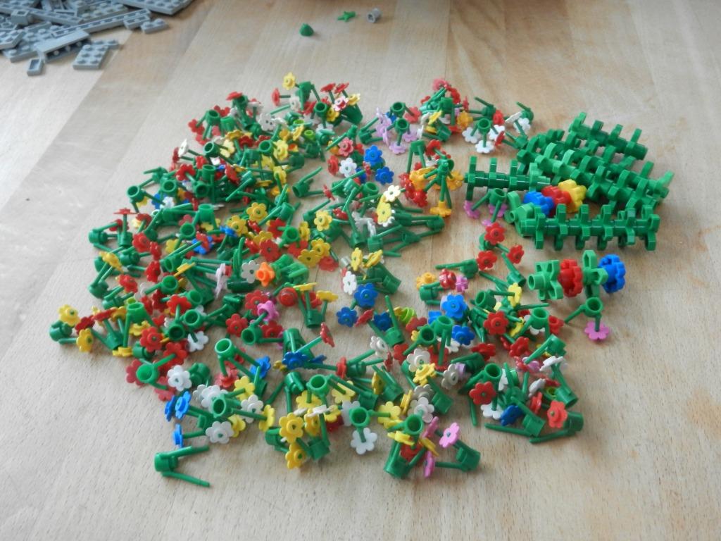 LEGO CITY - LOT MET BLOEMEN - BLADEREN EN STENGELS, Ophalen of Verzenden, Zo goed als nieuw, Losse stenen, Lego