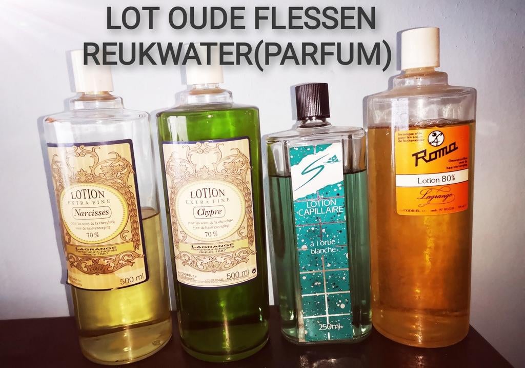 LOT OUDE FLESSEN PARFUM, Verzamelen, Parfumverzamelingen, Ophalen of Verzenden, Gebruikt, Overige typen, Gevuld