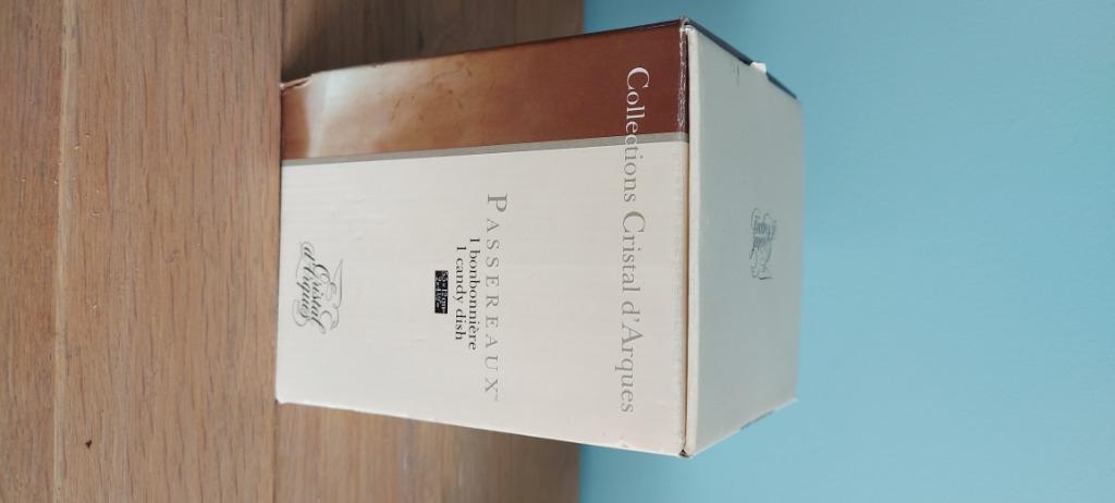 Cristal d'Arques bonbonnière, Antiquités & Art, Enlèvement