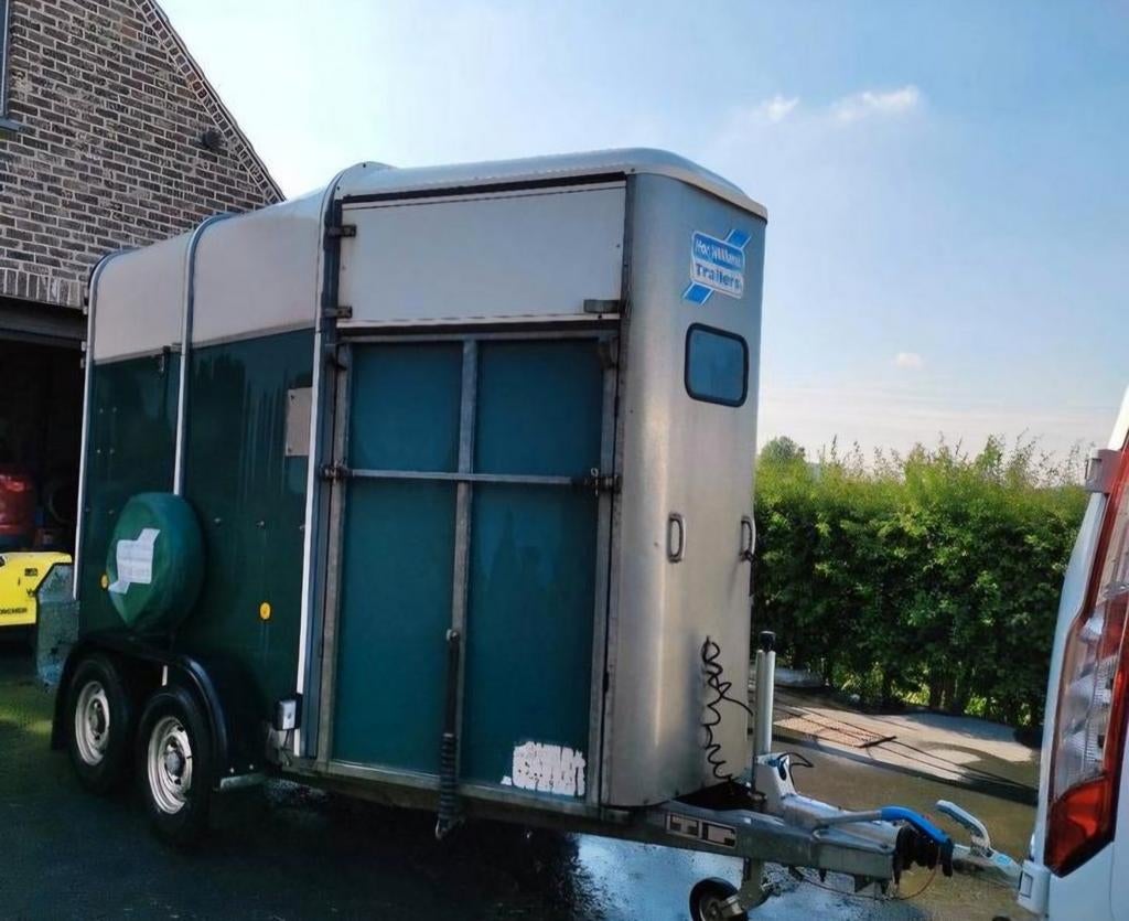 2paardstrailer TE HUUR, Ophalen, Gebruikt, Aluminium, 2-paards trailer