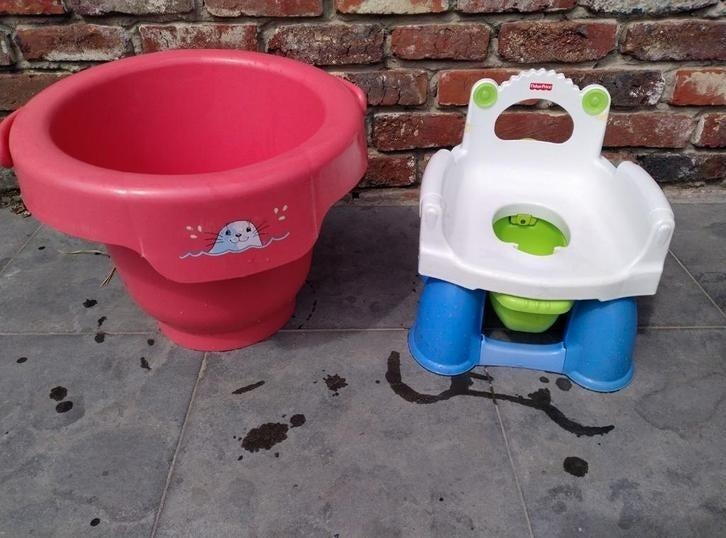 Tummy tub, potje Fisher price, Kinderen en Baby's, Ophalen of Verzenden, Zo goed als nieuw, Tummy Tub